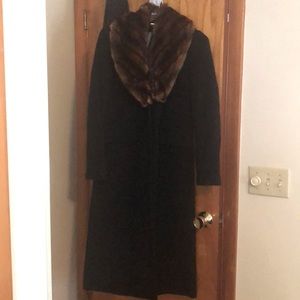 Ralph Lauren black wool coat